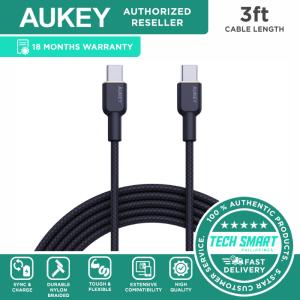 USB Charging cable - 1x Usb Type-C To 1x Usb Type-C - PD 100W 3A - 1m Black (Nylon)