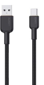 USB Charging cable - 1x Usb Type-C To 1x Usb Type-C - PD 60W 3A - 1.8m Black (Nylon)