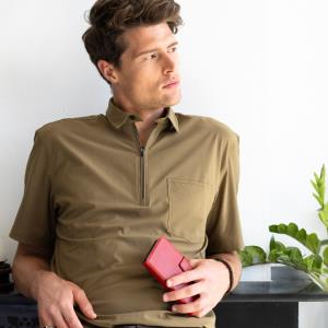 Genuine Leather Bookcase Samsung Galaxy A40 - Rood