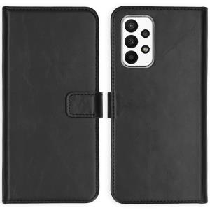 Genuine Leather Bookcase Samsung Galaxy A23 (5g) - Black