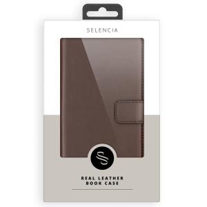 Genuine Leather Bookcase Samsung Galaxy S23 - Brown
