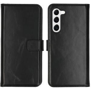 Genuine Leather - Bookcase Samsung Galaxy S23 - Black