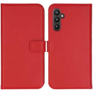 Genuine Leather Bookcase Samsung Galaxy A34 (5g) - Red