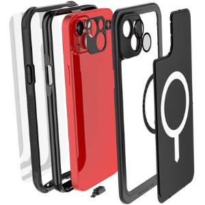  Ghostek Nautical Waterproof MagSafe Case + Belt Swivel Holster Apple iPhone 14 Plus Black