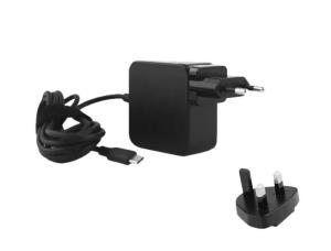 65W Power Adapter incl. USB-C 1.80m cable (EU/UK Wall plugs)