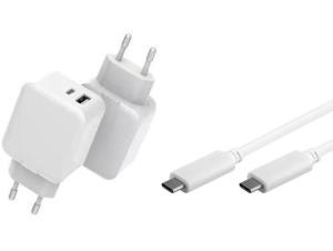 USB-C Charger with 1meter USB-C Cable 30W 5V-12V/2A-3A