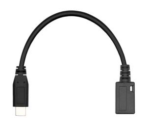 USB-C to USB 2.0 Micro B Adapter - 20cm - Black