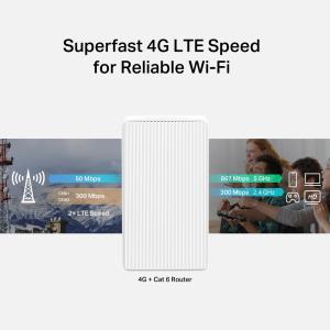 Ac1200 Wireless Dual Band Gigabit Router (4g+/ CAT6)
