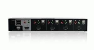 Hdmi Multimedia KVMp Switch 4-port With Audio - Gcs1794