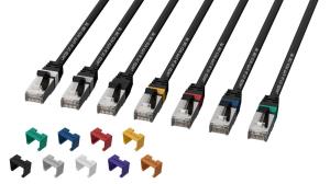 Network Cable - CAT6a S/ftp - Lszh High-flex (smartclick) - Black 0.25m