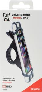 Passive Holder Mobile/ Smartphone - 4in To 6in Secure Stable Silicone Hold - Black