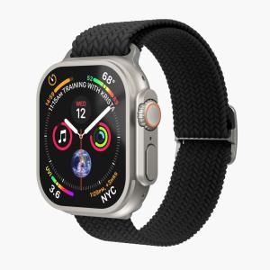 Woven Loop For Apple Watch 44 - 45 - 46 - 49mm One Size Black