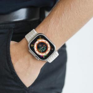Woven Loop For Apple Watch 44 - 45 - 46 - 49mm One Size Cream
