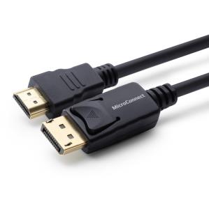 MC-DP-HDMI-100, MicroConnect DisplayPort 1.2 - HDMI Cable 1m