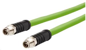 METZ CONNECT Industrial Ethernet cable - X-coded - 2x M12