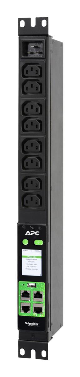 APC Easy Metered Rack PDU, 1U, 16A, 230V, 8 C13 outlets - EPDU2016M ...