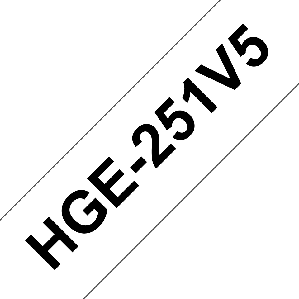 BROTHER Tape 24mm High Grade Laminated Black On White Pack (hg 251v5)  HGE251V5