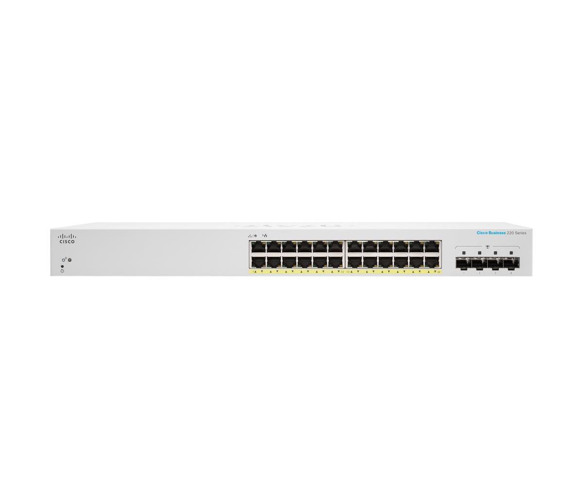 Smart Switch - Cbs220 24-port Ge Full Poe 4x1g Sfp
