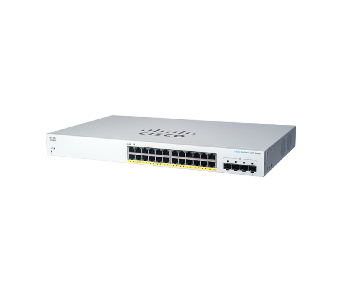 Smart Switch - Cbs220 24-port Ge Poe 4x1g Sfp