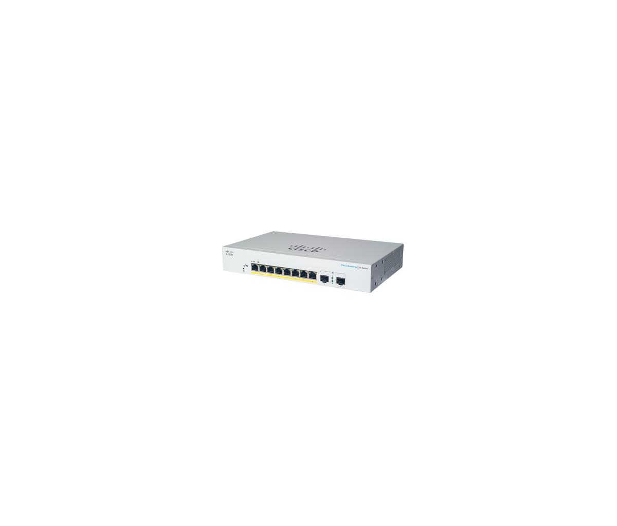 Smart Switch - Cbs220 8-port Ge Full Poe Ext Ps 2x1g Sfp