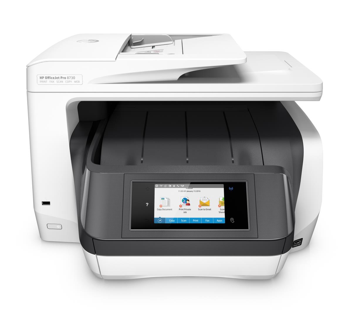 HP OfficeJet Pro 8730 - Color All-in-One Printer - Inkjet - A4 - USB /  Ethernet / Wi-Fi - D9L20A#A80 - /fr