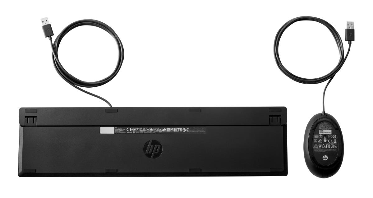 HP Wired Desktop 320MK Keyboard and Mouse - Azerty French - 9SR36UT#ABF ...