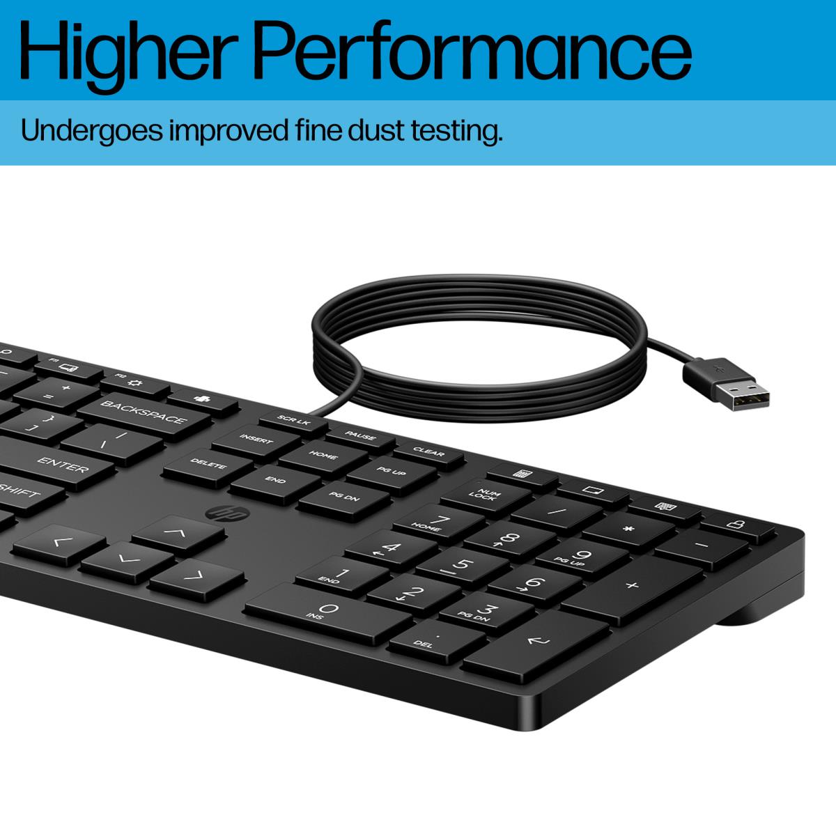 HP Wired Desktop 320K Keyboard - Azerty French - 9SR37UT#ABF - Redcorp ...