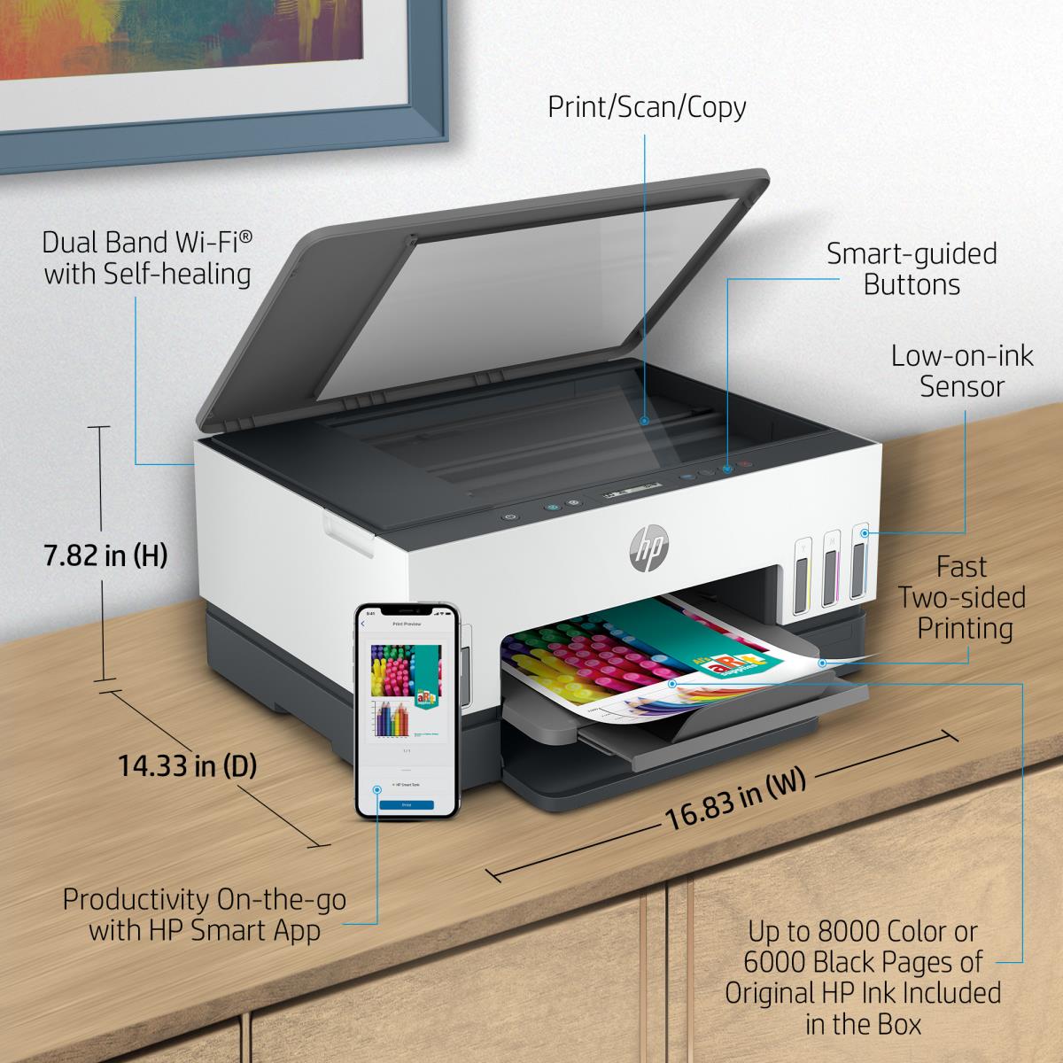 Smart Tank 6006- All-in-One Printer - Inkjet - A4 - USB / Wi-Fi