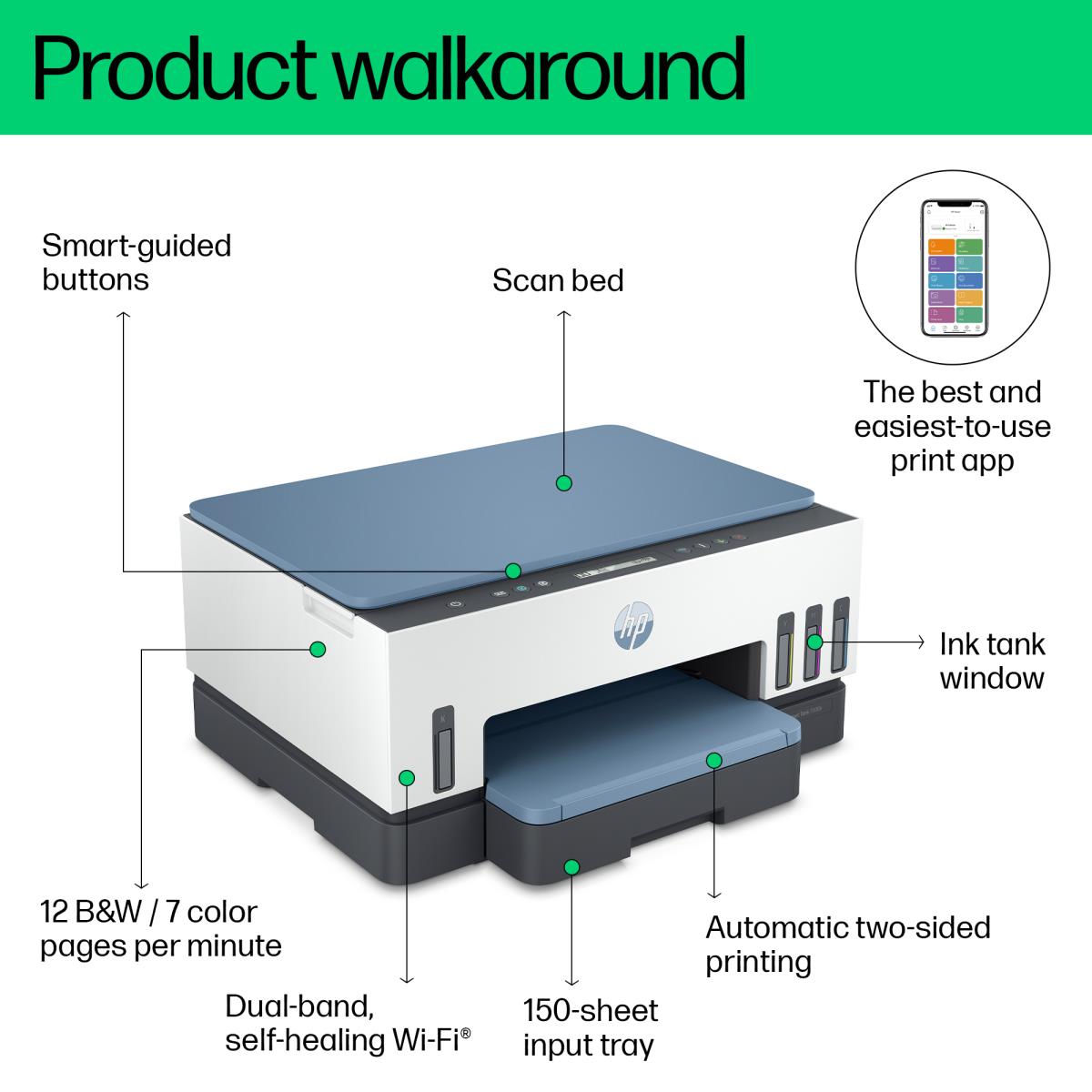 Smart Tank 6006- All-in-One Printer - Inkjet - A4 - USB / Wi-Fi