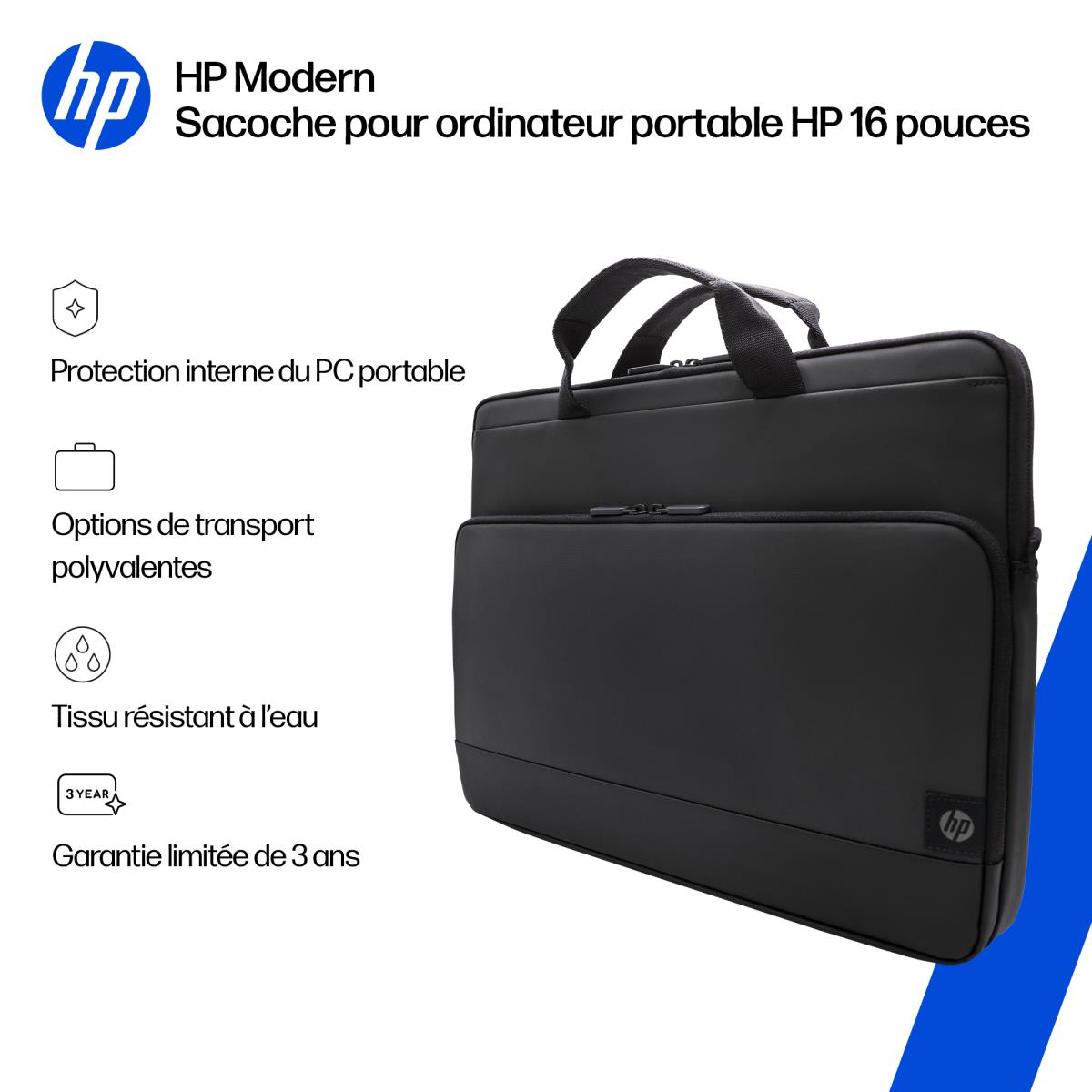HP Modern - 16in Notebook Briefcase - CJ8D2AA#ABB - Redcorp.com/en