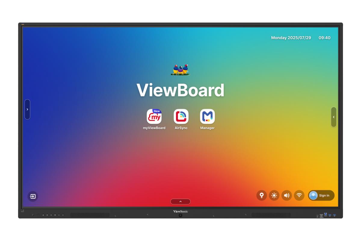 VIEWSONIC Interactive Flat Panel - ViewBoard IFP8635-1-1C - 86in ...