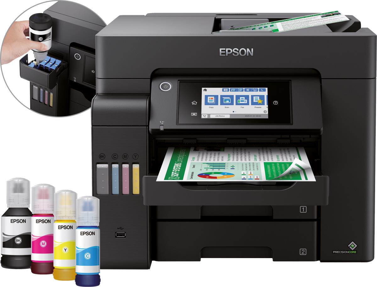 EPSON Ecotank Pro Et-5800 - Color All-in-one Printer - Inkjet - A4 - USB /  Wi-Fi - C11CJ30401 - /en