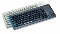 Corded G84-4400 Compact Desktop Ultraflat - Keyboard with Trackball - USB - Black - Qwerty US