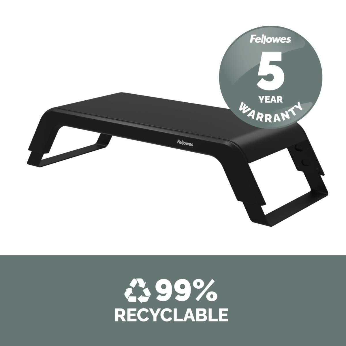 FELLOWES Hana Lt Monitor Riser Black - 100016996 - Redcorp.com/en