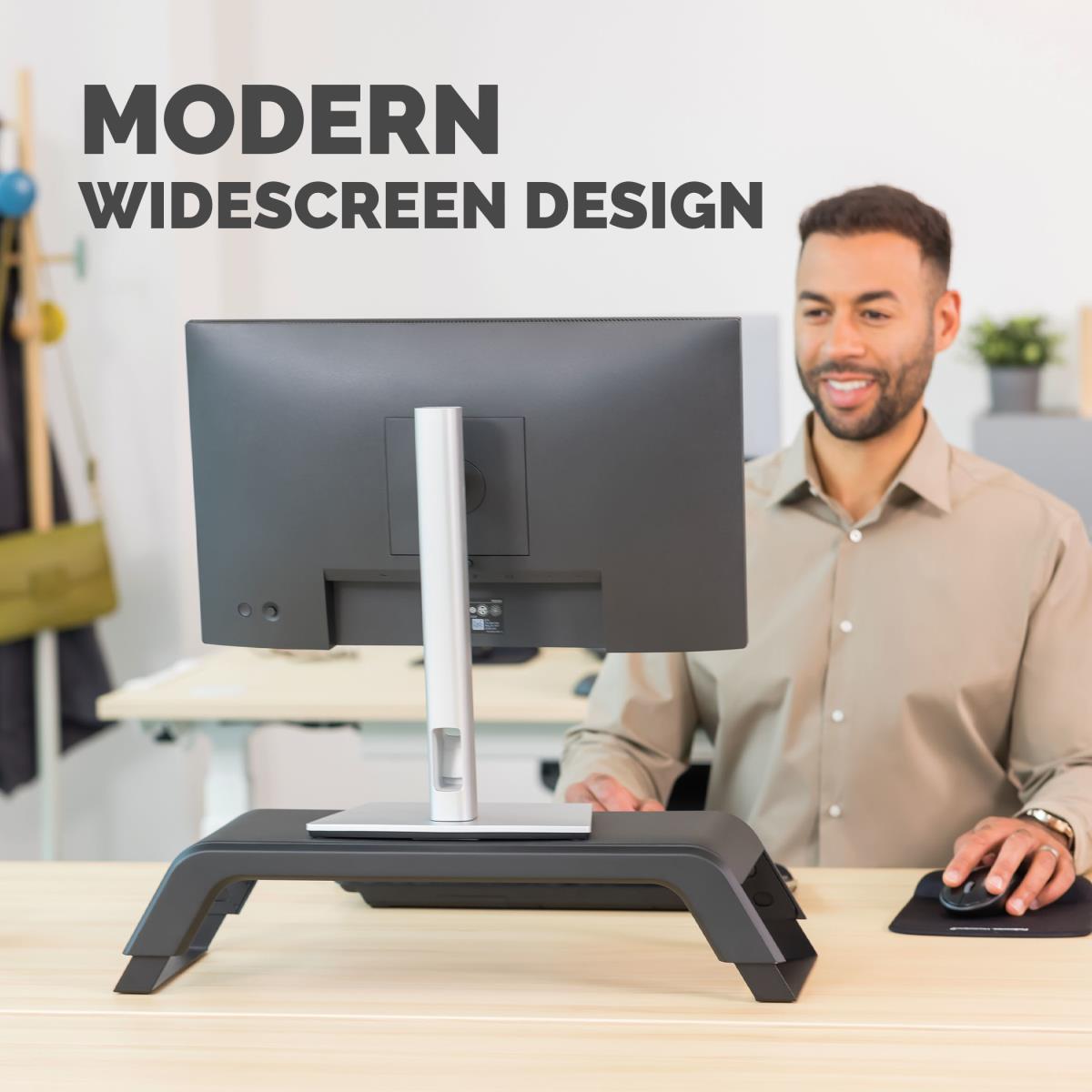 FELLOWES Hana Lt Monitor Riser Black - 100016996 - Redcorp.com/en
