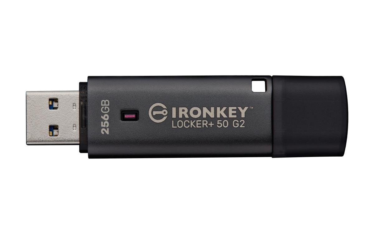 Locker KINGSTON Ironkey Locker+ 50 G2 - 256GB USB Stick - USB 3.2 - FIPS 197 ...