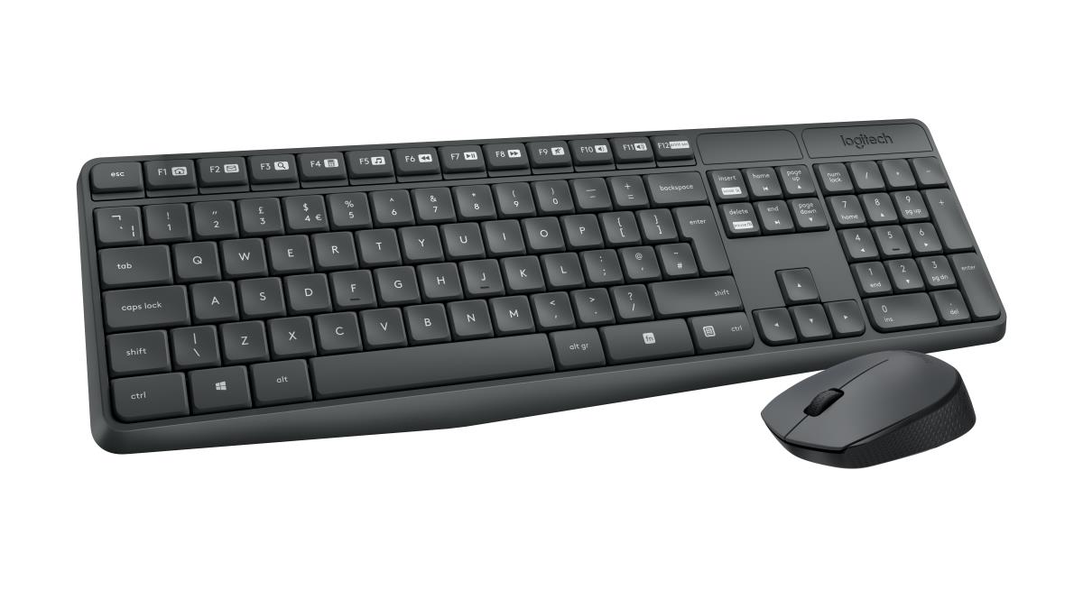 LOGITECH Mk235 Wireless Keyboard / Mouse Grey Azerty French - 920-007907 -  /fr