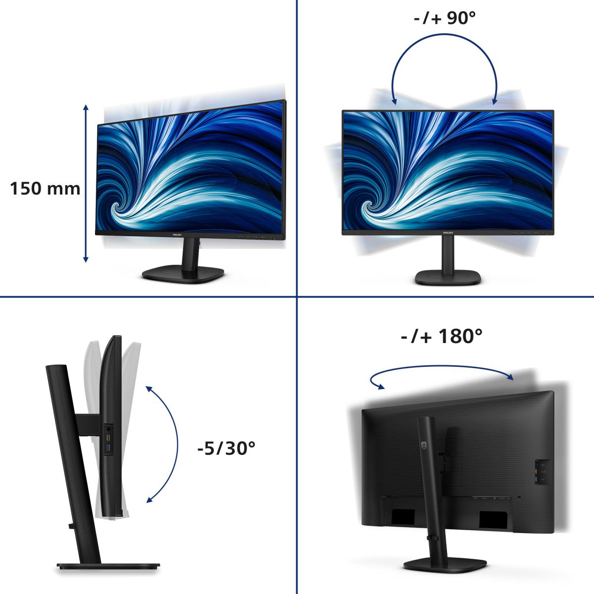 PHILIPS Desktop Monitor - 27b2n3500j - 27in - 2560x1440 - 27B2N3500J/00 ...