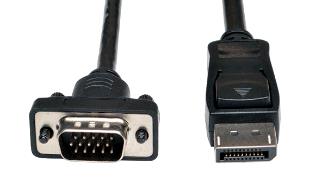 TRIPP LITE P581-006-VGA 6-Feet DisplayPort to VGA Cable Latches to HD-15 Adapter M/M