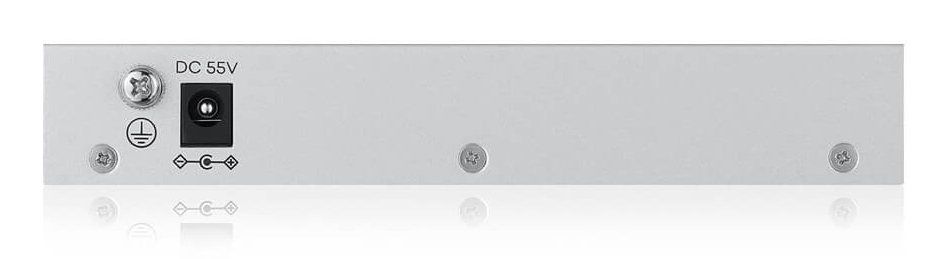Zyxel Switch PoE 5 Porte Gigabit Web Managed – 4 Porte PoE+ 68W, VLAN, Link Aggregation, Senza Ventola, Per Telecamere E AP WiFi - 6