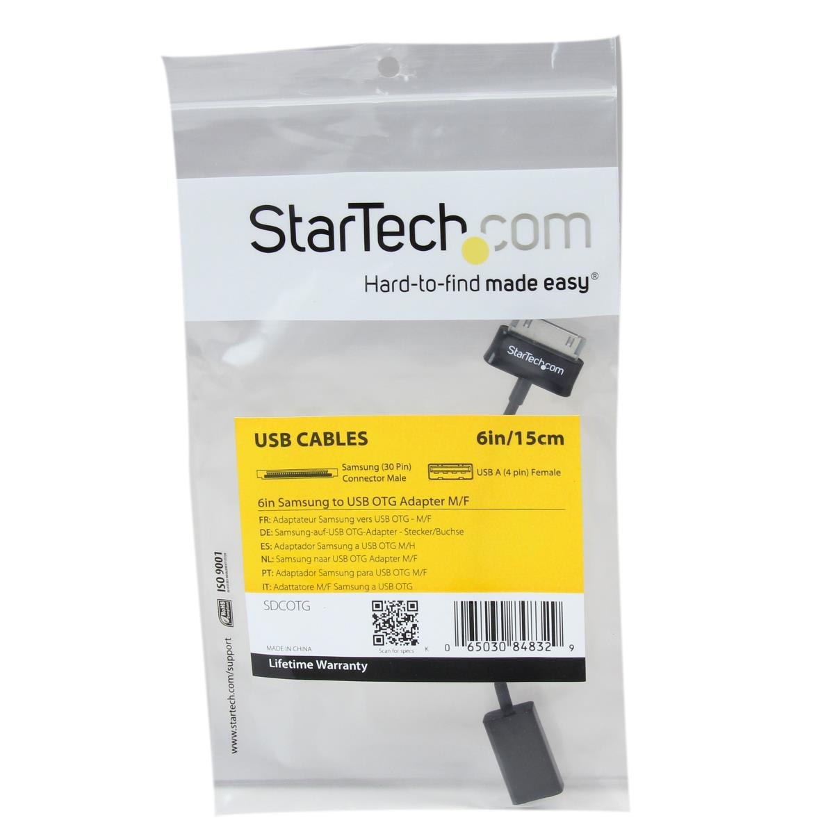 StarTech.com Câble Connecteur Dock vers USB pour Samsung Galaxy
