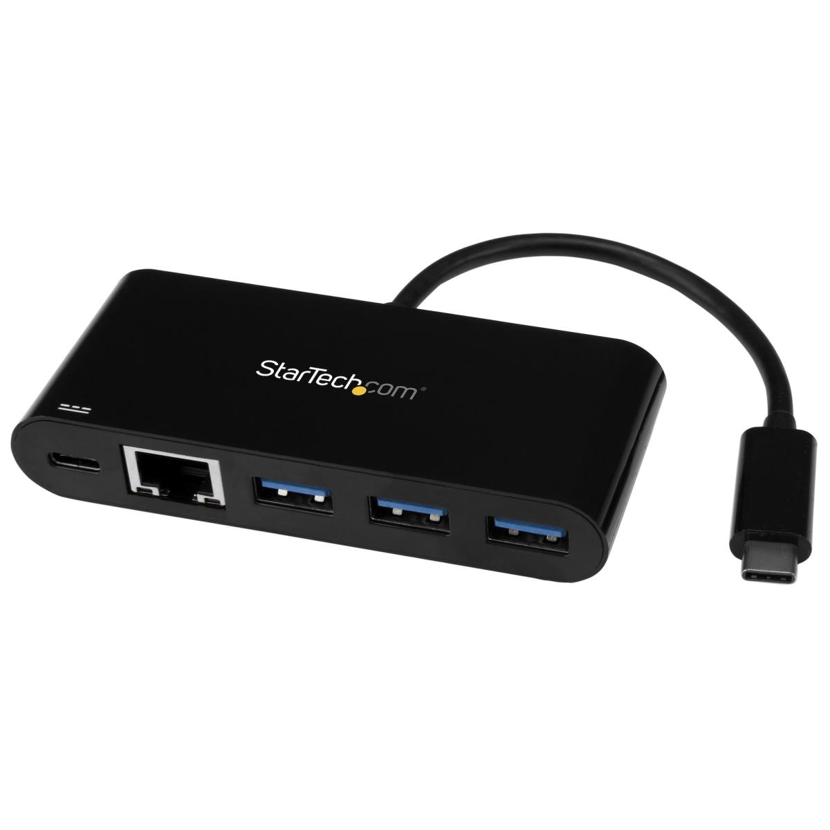 STARTECH.COM USB-c To Ethernet Adapter With 3-port USB 3.0 Hub And Power  Delivery - US1GC303APD - /en