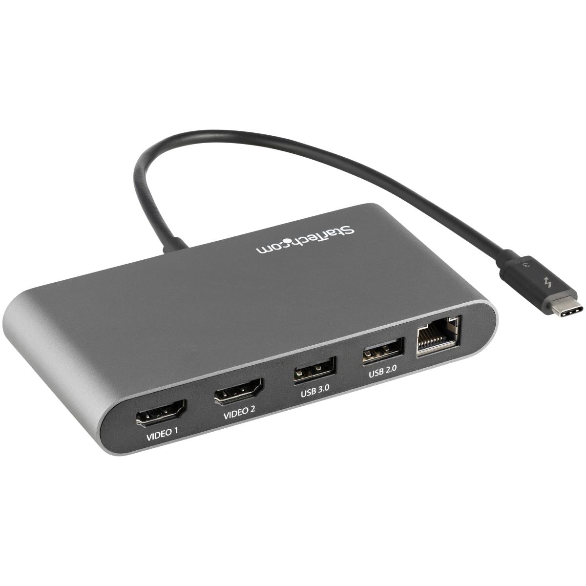 Shop  StarTech.com Thunderbolt 3 Dock w/ USB-C Compatibility - Dual 4K  60Hz DP 1.4 or HDMI - 1x8K - 96W PD