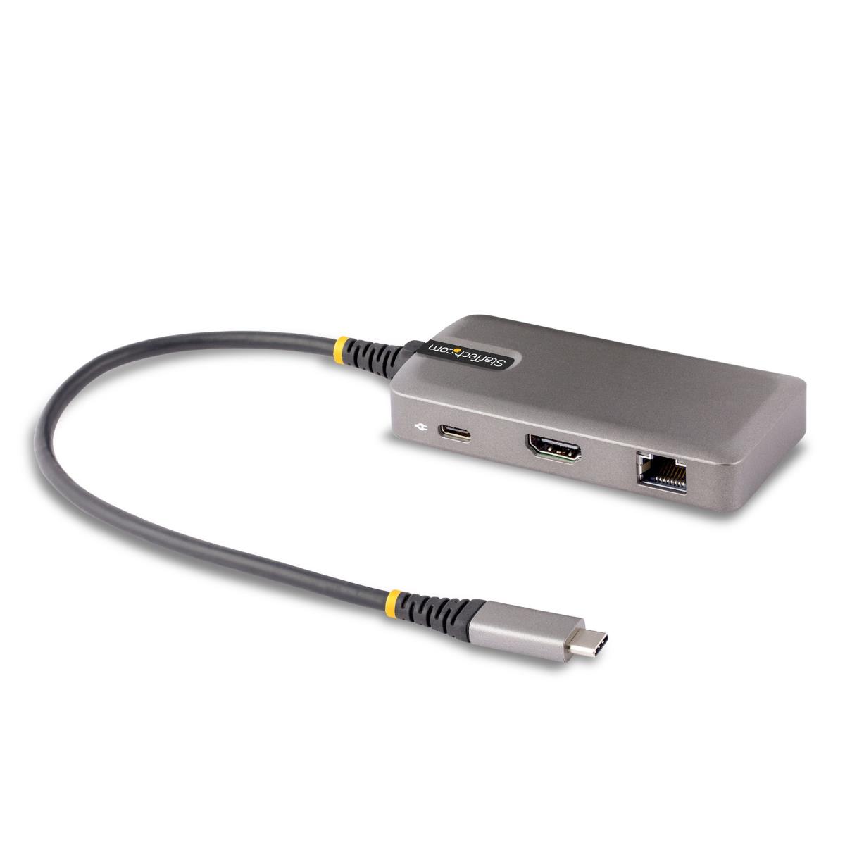 USB C Multiport Adapter, USB-C to HDMI 4K Video, 100W PD Pass-Through, USB  3.0 Hub 5Gbps (1xType-C/1xA), USB-C Mini Dock, USB-C Travel Dock, Portable