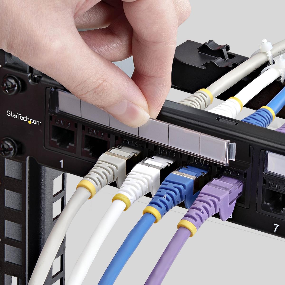 STARTECH.COM Patch Panel - 24 Port 1u Feed Through With Cable ...