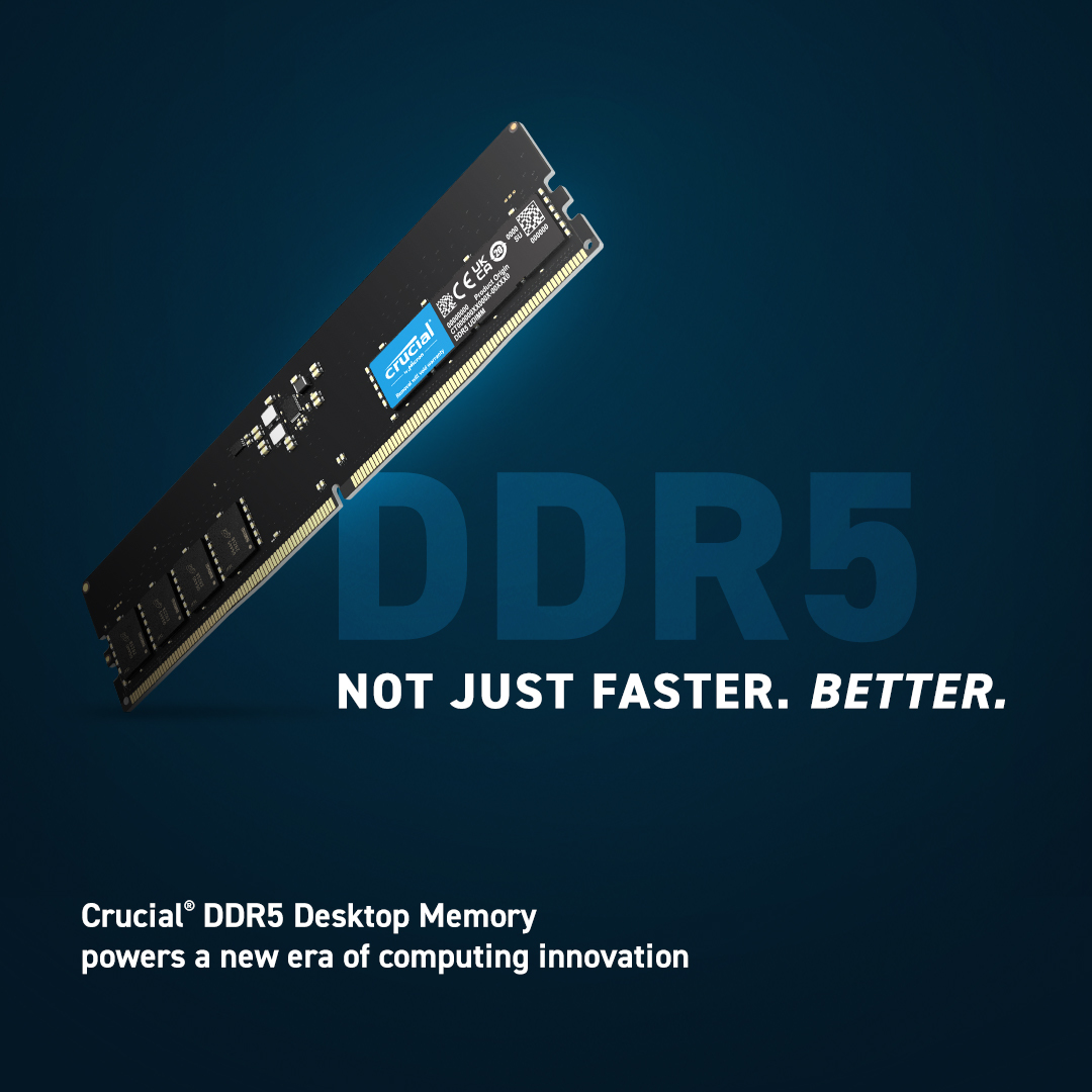MICRON / CRUCIAL Memory 64GB 2x32 DDR5-4800 UDIMM CL40 16Gbit -  CT2K32G48C40U5 - /en