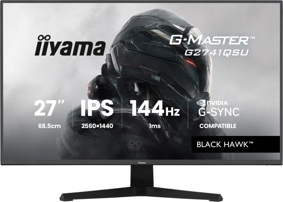 G Master Computer Monitor IiYAMA Desktop Monitor - G-MASTER G2741QSU-B1 - 27in - 2560x1440 (WQHD ...