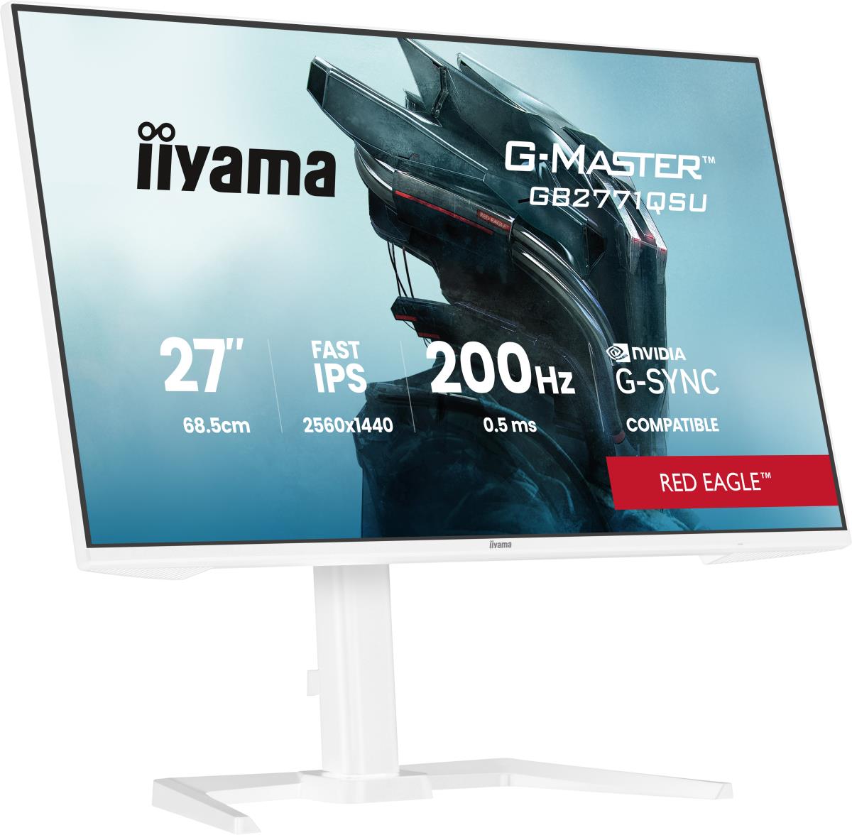 G Master Computer Monitor IiYAMA Desktop Monitor - G-MASTER GB2771QSU-W1 - 27in - 2560x1440 (WQHD ...