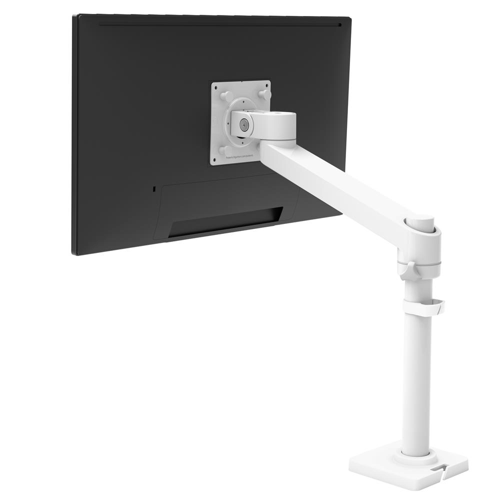 Ergotron 45-475-216 HX Desk Mount Single Monitor Arm (white)