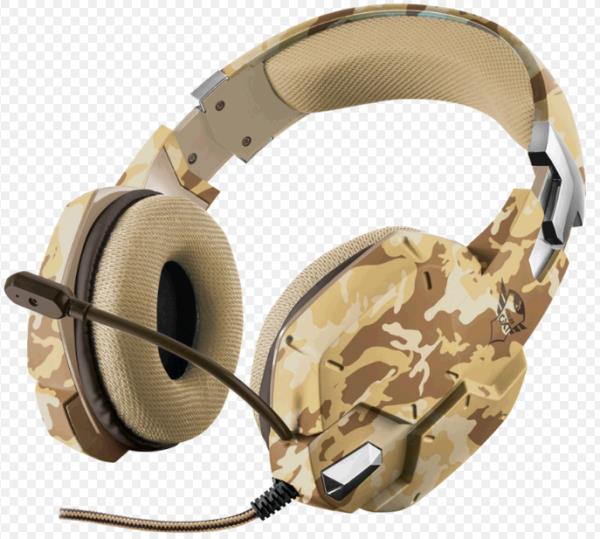 Trust Headset Gaming Gxt 322d Carus Stereo 3 5mm Wired Desert Camo Redcorp Com En